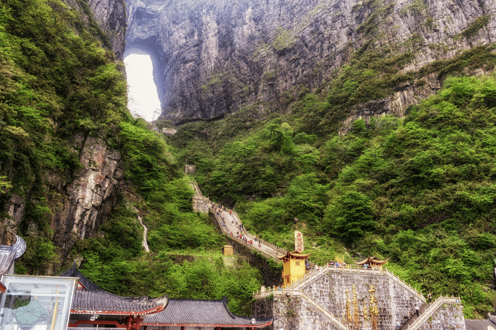 TIANMEN MOUNTAIN – GLASS SKY WALK – KARST CAVE