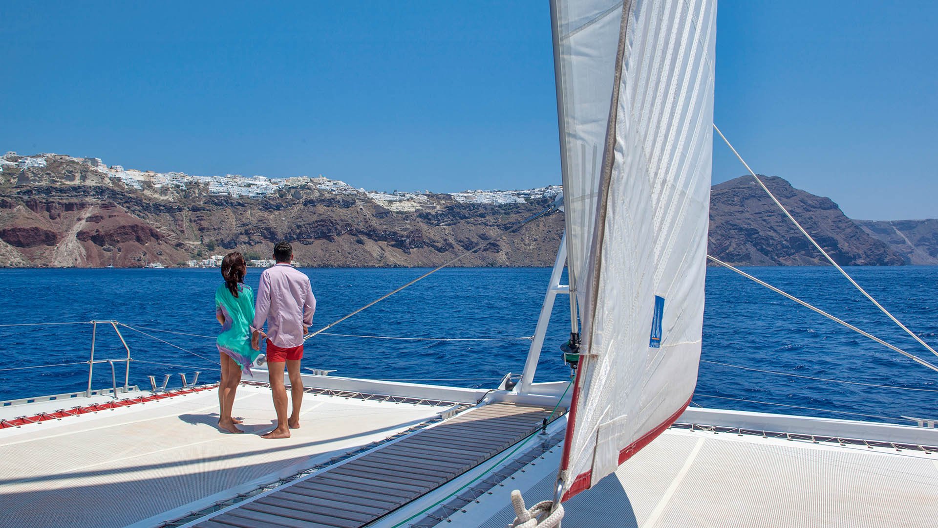 MARAVILHAS DE SANTORINI DE VELEIRO